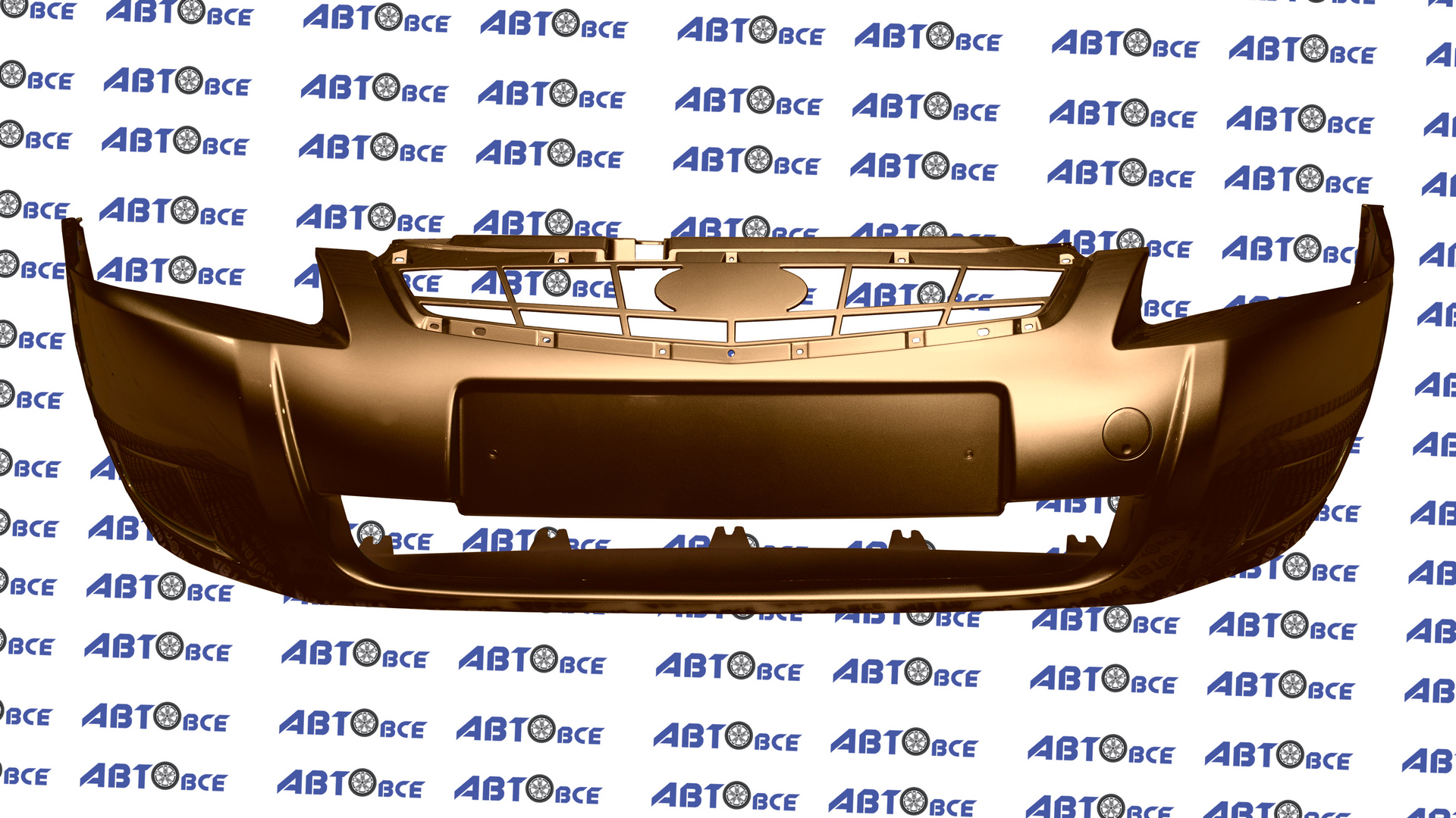 Бампер передний ВАЗ-21704-2171-21724 (рестайлинг) в цвет Кориандр (790) Нового Образца под туманки Кампласт